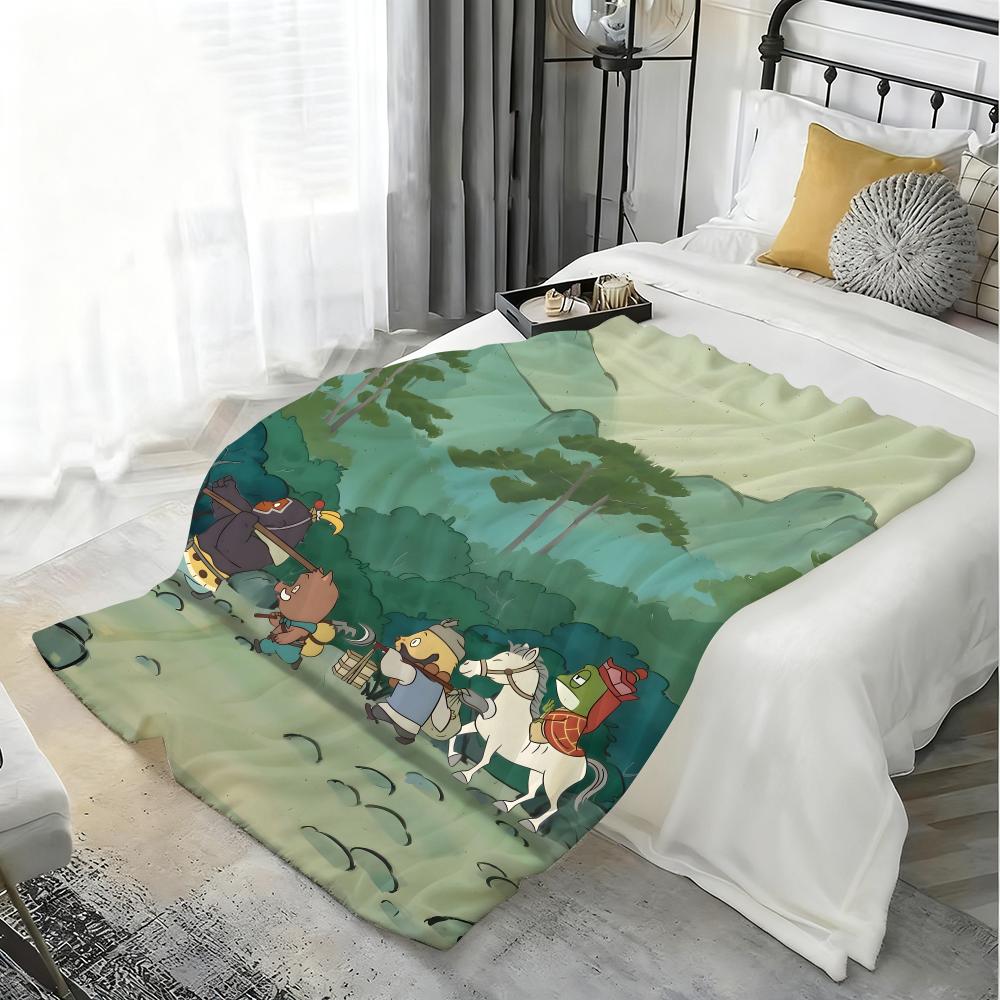 Movie N-Nobody Throw Lightweight 240g Flannel Blanket Soft Skin-friendly for Summer Cooling