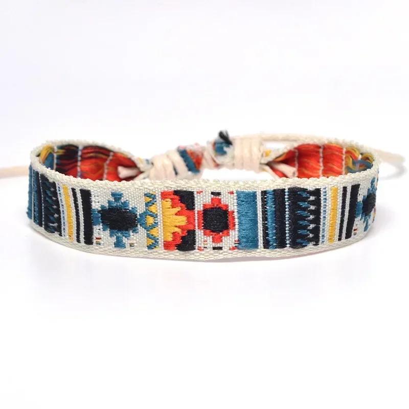 Bohemia Weave Rope Friendship Bracelets For Woman Men Cotton Handmade Charm Bracelet & Bangles Ethnic Jewelry Gifts