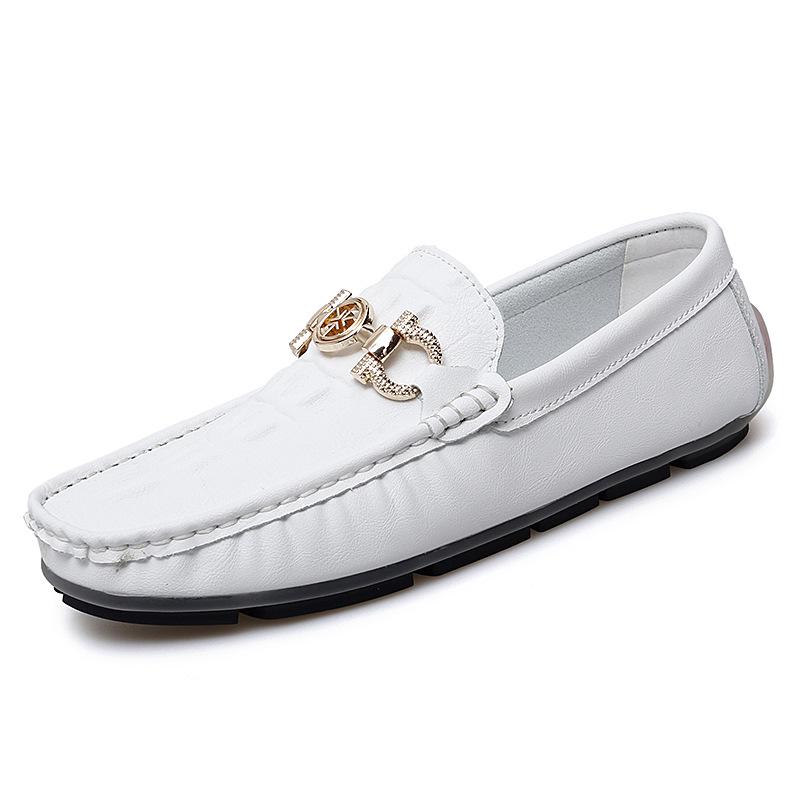 Men s Large Size Handmade Leather Slip-On Driving Loafers - Casual Spring/Summer Moccasins 40