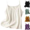Women's Fashionable Loose Casual Summer Cotton Linen Camisole T-shirt
