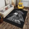 Raven and Nordic Viking Art Suitable As a Non-slip Mat for the Living Room or Bedroom Sofa