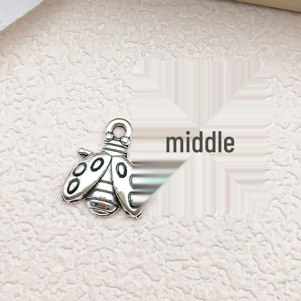 Náramek a přívěsek s tibetským stříbrným zvířecím přívěskem: Vážka, Krab, Želva, Jelen, Holub, Sova, Kráva