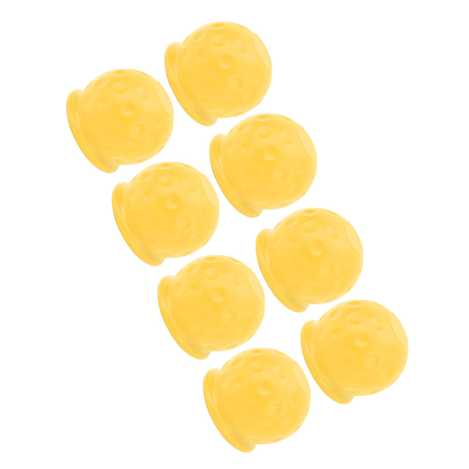 

8 шт. Крышка шара фаркопа для грузовика 50 мм Надежная защита Мягкая прочная крышка шара фаркопа для дома на колесах жёлтый