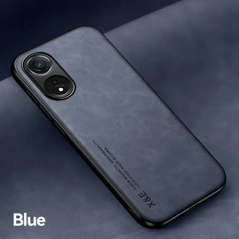 Magnetic Suede Leather Case For OPPO A79 A78 A58 A38 A18 A98 A17 A57 A57S 5G Protective Cover Shockproof Fundas Coque Capa Hülle