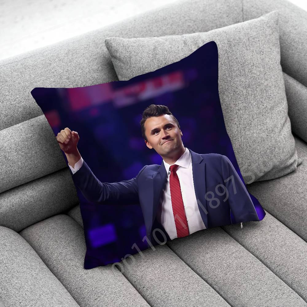 America C-Charlie Kirk Cross Throw Pillow Case For 45X45Cm 40X40Cm 30X30Cm 50X50Cm 55X55Cm Square Home Pillowcase Case