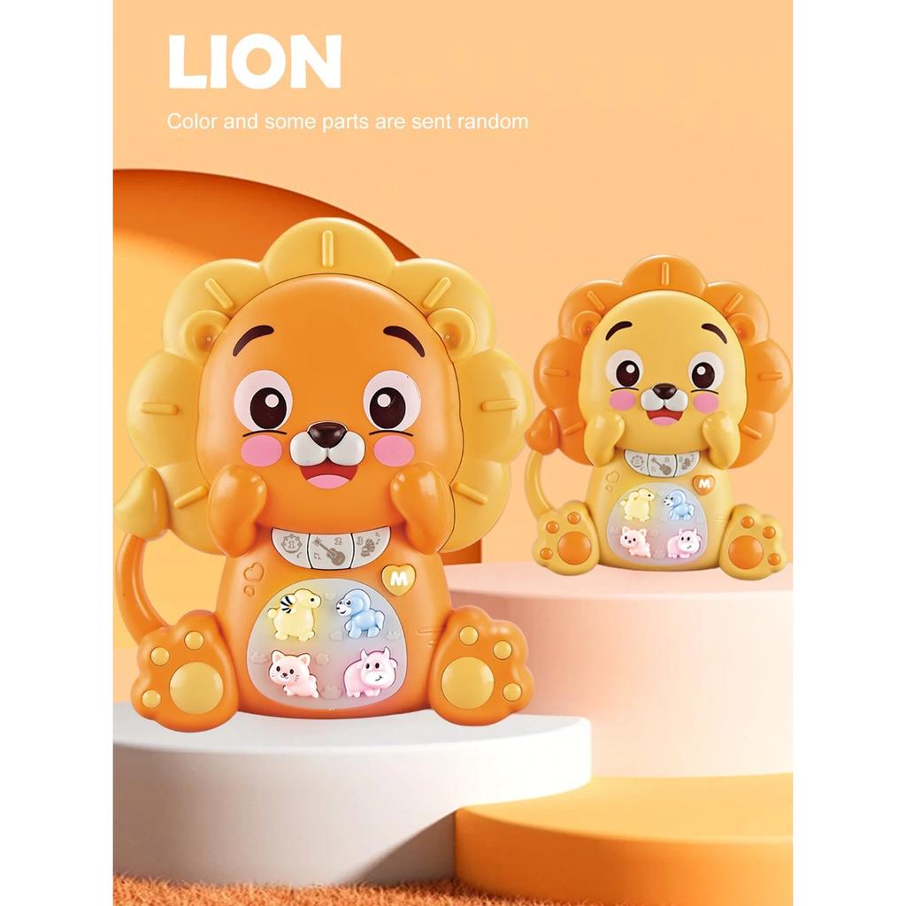 Cartoon Animal Electronic Keyboard, Lighting Music Piano Multi-mode Sound Effect Switching, Puzzle Early Education Toys for 3+