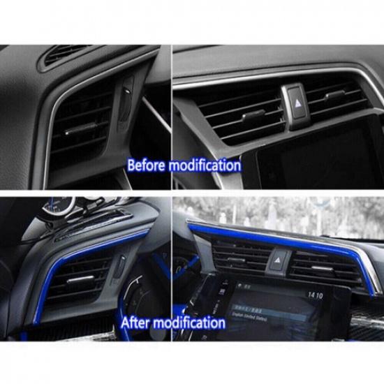 Auto Car Air Outlet Frame Cover Trim For Honda Civic 10th 2016- Bright Blue