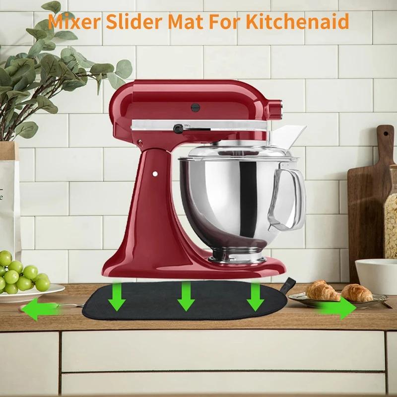 

Скользящий коврик для миксера Kitchenaid, Передвижной коврик-слайдер для миксера Kitchenaid 4,5-5 Qt с наклоняемой головкой чёрный