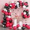 Red Black And White Balloon Garland Vaulted Birthday Party Balloon Baby Shower Bridal Wedding Circus Decoration