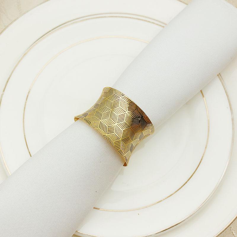 

10pcs/lot Retro napkin ring metal napkin buckle hotel restaurant napkin ring napkin holder holiday party desktop decoration