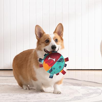 Pet Supplies Dog Football Toy Plush Fully Custody Dog Outdoor Tug of War Interactive Ball Dog Toy