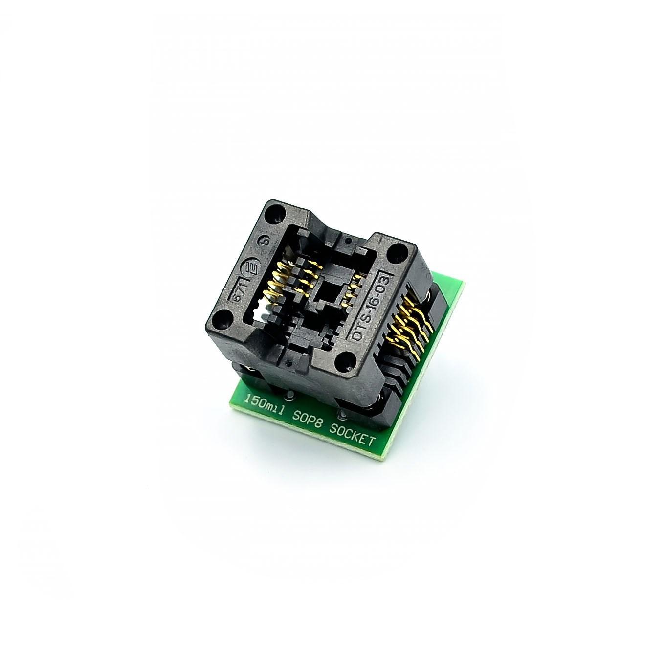 

Smart Electronics 150mil 200MIL Socket Converter Module SOIC8 SOP8 to DIP8 EZ Programmer Adapter