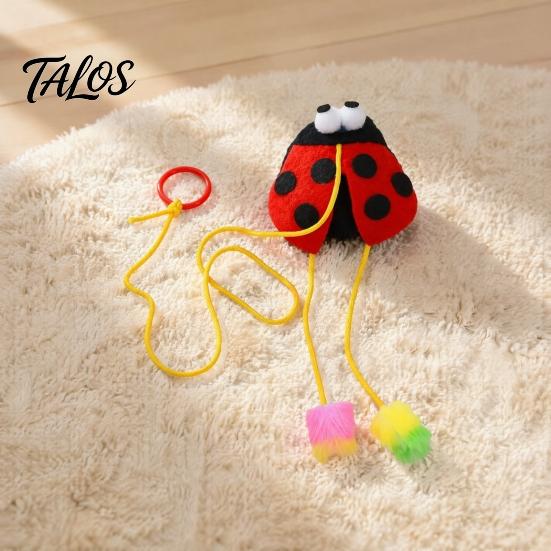 Self-Amusing Cat Toys for Solo Play Bungee Plush Toy, Pull String Bouncy Dangler Interactive Kitten Lightweight Cats To Carry Hanging Bouncing Animal