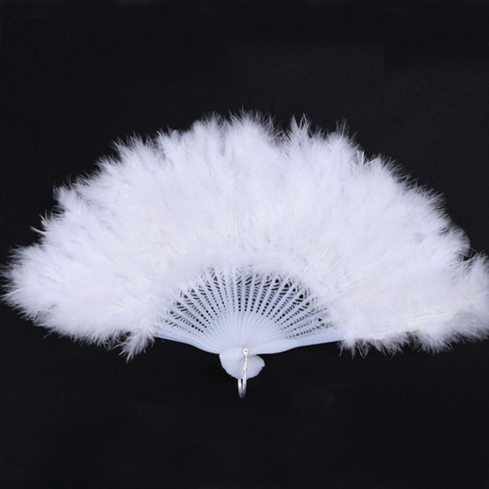 Folding Props Stylish Soft Fluffy Fans Party Gifts Decorative Fan Party Supplies