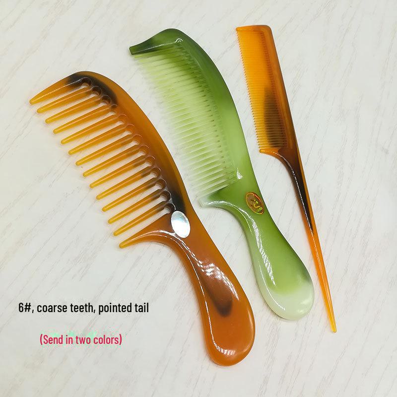 Damen Langhaarkamm - Extra Dick, Breit & Mittlere Zinken - Groß Plastik, Sanft, Nicht-Schädigend