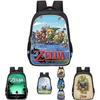 Ruime rugzak met Zelda-thema voor kinderen, lichtgewicht en ergonomische schooltas