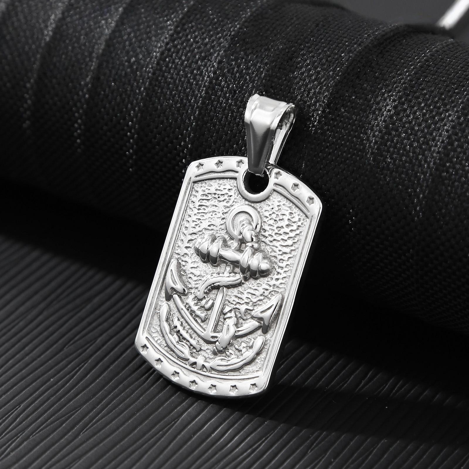 Men s Fashion Trend Stainless Steel Titanium Pendant Jewelry Stainless Steel