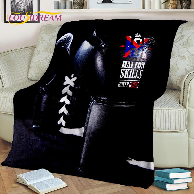 Boxing Gloves 3D Boxer Fight HD Blanket,Soft Throw Blanket for Home Bedroom Bed Sofa Picnic Travel Office Rest Cover Blanket Kid