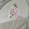 Elegant Ballet Shoe Keychain Handmade Dance Gift For Ballet Lovers With Pearls And Satins Finish for Bag Purses Backpack