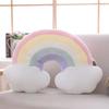 Nordic style pillow bedside rainbow moon star shell cushion pillow stuffed PP cotton toy Children girl plush dolls gift toys