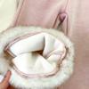 Girls' Winter 2025 Chinese-Style Fleece-Lined Vest & Flared Pants Two-Piece Set