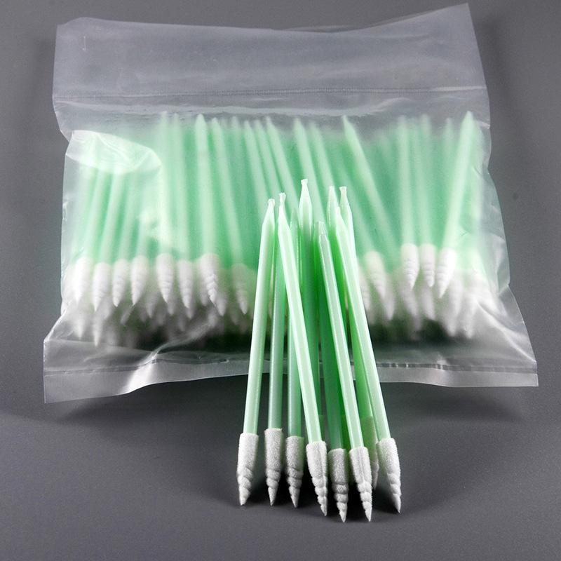 100Pcs/Pack Small Pointed Tips Cloth Head Cleaning Swab Lint Dust Free Sticks For Pcb Board Electronics Small Area Camera Optica