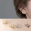 Fashion Exquisite Rhinestone Decor Ear Cuff Earring for Woman Left Ear 2024 New Arrival Christmas Gift Stud Earrings