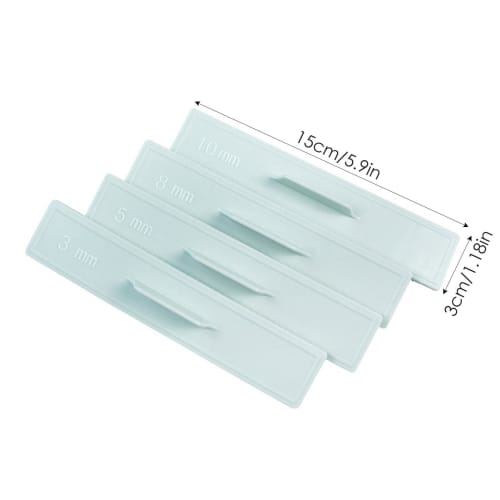 Gevrkjenp Roll Cake Cutting Tool, Cutting Scale - 8 Pieces Cake Roll Divider, Safe Clear Scale for Accurate Dough Thickness, Cookie Dough Tool for Cut