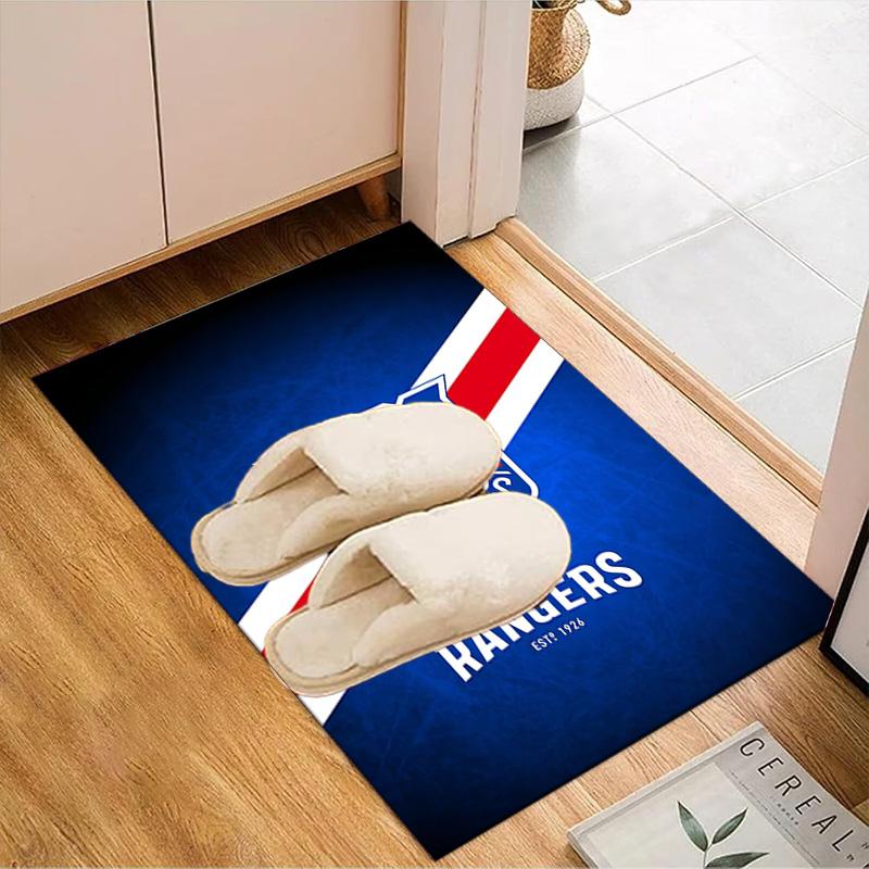New York Crest Floor Mat for Living Room, Game Rooms, Office, Bedroom, Office Floor Mat Playful Design, Christmas Fan Gifts