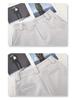 Spring 2025 Women's High-Waist White A-Line Suit Shorts - Casual, Loose Wide-Leg Design