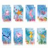 8pcs Ocean Theme Spiral Notebook Marine Life Pocket Memo Pad Portable Tear-Off Notepad Student School Office Supplies Stationery