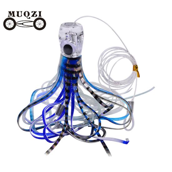 

23 см/96 г Рыболовная приманка, имитация яркого цвета, острый крючок, яркие глаза, разноцветная морская лодка, троллинг, мягкая приманка в виде юбки из осьминога и кальмара A