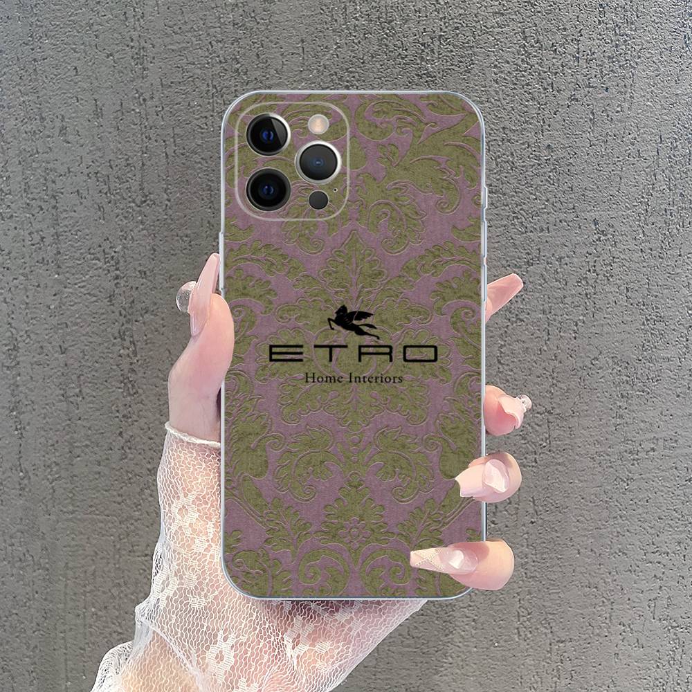 

Роскошный Прозрачный Чехол Для Телефона E-ETRO С Логотипом Для IPhone 17 Air 16 Pro Max 15 14 13 12 11Plus Ударопрочный Чехол iPhone 14 pro
