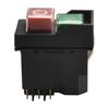 127V Pushbutton KJD17 Switch Wet Or Damp Environments Color Black Waterproof Pushbutton Switch Reliable Performance