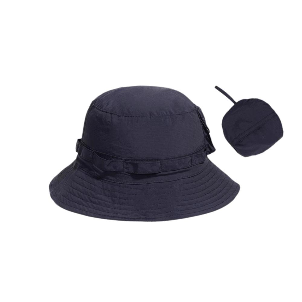 Anti-UV Foldable Bucket Hat Breathable Sun Protection Hat Fashion Waterproof Sun Hat  Sunscreen Cap тёмно-синий