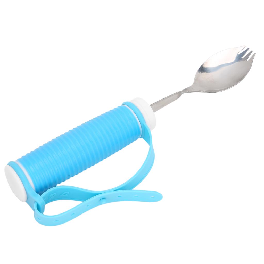 Fork Eating Aid NonSlip Adjustable Strap 2 in 1 Spoon for Parkinson Arthritis MS Hand Tremors
