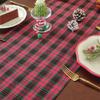 Checkered Table Runners Tablecloth Plaid Fabric with Tassels Gingham for Table Outdoor Indoor Wedding Birthday Party Christmas