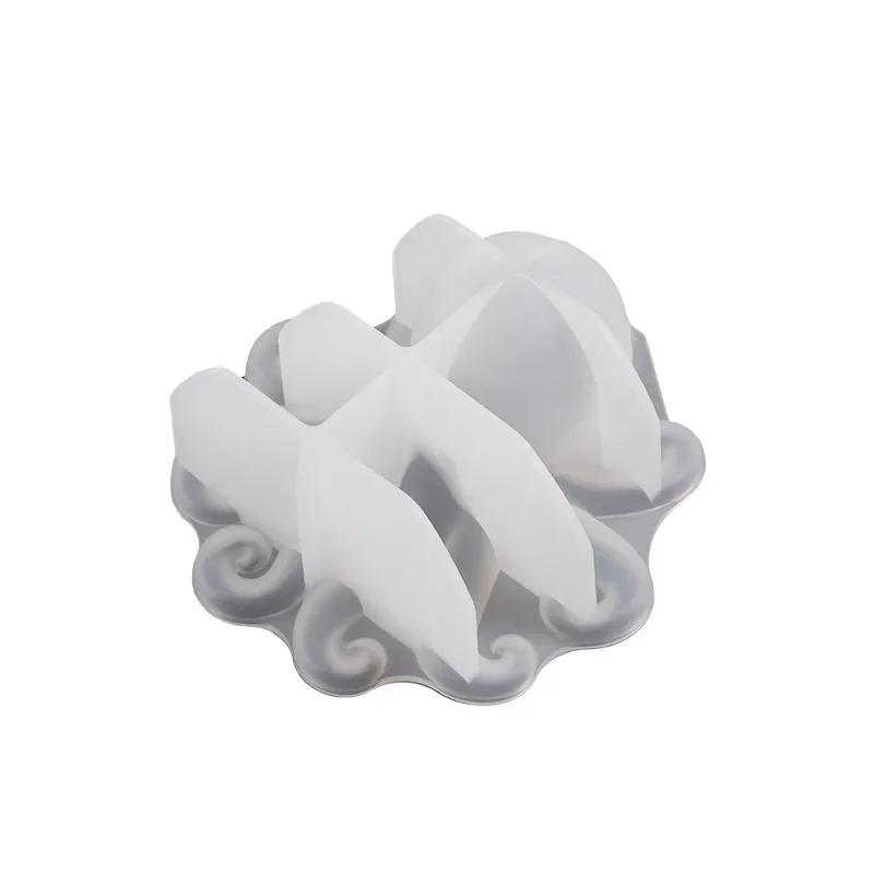 3D Octopus Silicone Mold DIY Handmade Crystal Epoxy Resin Plaster Molds Desktop Ornament Home Craft Decoration Making Supplies