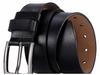 Men's Retro Pin Buckle Leather Belt - Genuine Cowhide, Plus Size