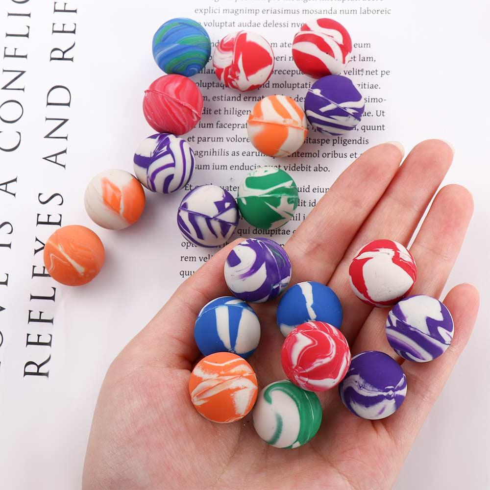 Spielzeug Bunt 20mm Mini für Kind Gummiball Hüpfbälle Springbälle Wirbel Hüpfbälle