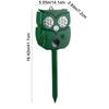 Owl Shape Ultrasonic Animal Repellant Solar Powered 14 LEDs Cat Dog Repellant Rechargeable Infrared Sensor