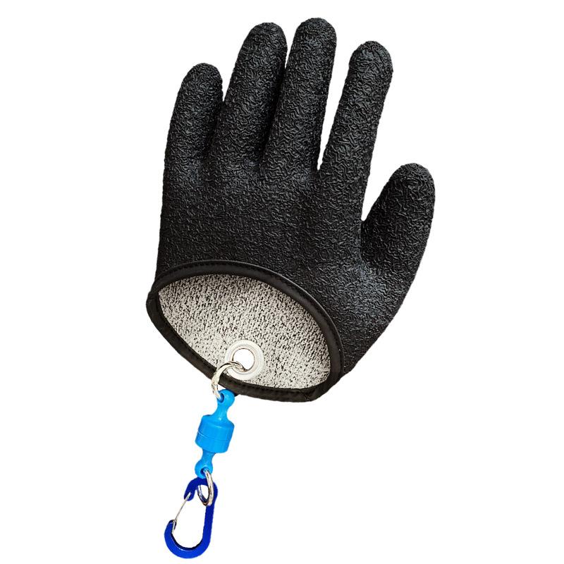 Professional Magnet Fisherman Anti-scratch Catch Fish Gloves Fishing Tackle Fishing Gloves Anti-cut Grade 5 L