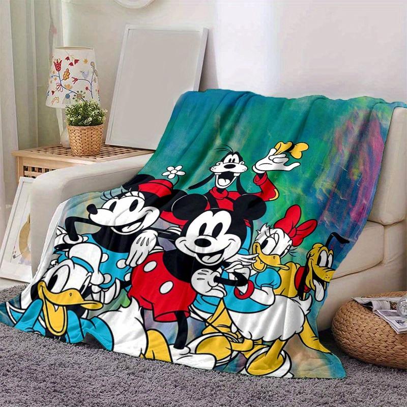 1 шт. Плед Микки Маус, Минни Маус, Гуфи, Плуто, Дональд Дак, Дейзи Дак. Идеально для домашнего декора, чехла на диван, путешествий 80cmx120cm