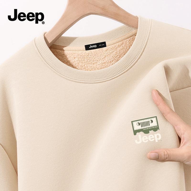 JEEP Men's Thermal Pullover Sweatshirt