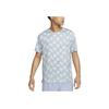 Nike Dri-FIT Printed Crew-Neck Pullover Short-Sleeve T-Shirt Men Tops Light-Blue DX0871-479