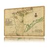 Delaware Bay Map () Tinplate Poster Customized Wall Art Retro Vintage Metal Signs for Fans Bedroom Decoration Gaming House