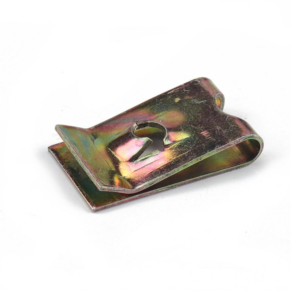 75X Motorcycle Car Universal Speed Fastener Screw U-Clips Spire Captive Nut Clip