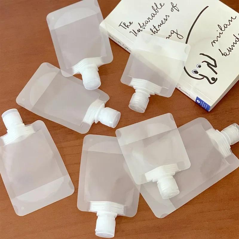 5 stuks 100/50/30ml Cosmetische Verpakkingszak Draagbare Vloeistof Reisdispenser Shampoo Lotion Babyvoeding Zak Navulbare Zakjes