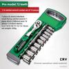 Industrial Grade Socket Key Set, Convenient Car Repair Tool, Manual Tool, Set Key,Cathrac KeySet 1/4 3/8 1/2 Car Repair Key Tool