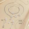 European & American Full Diamond Bridal Jewelry Set: Necklace, Earrings, Bracelet - Luxury Light Claw Chain Banquet Dress Accessories